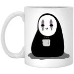 Cute No Face Kaonashi Drinking Hot Tea Mug 11Oz
