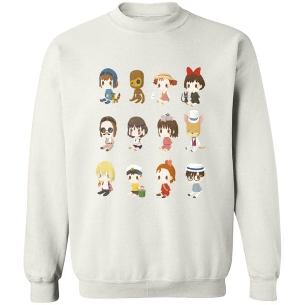Ghibli Characters Cute Collection Sweatshirt Ghibli Store ghibli.store