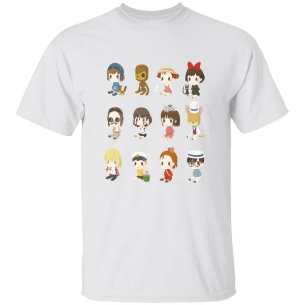 Ghibli Characters Cute Collection T Shirt Ghibli Store ghibli.store