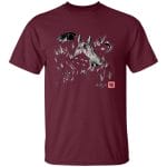 Totoro And The Girls Ink Painting T Shirt