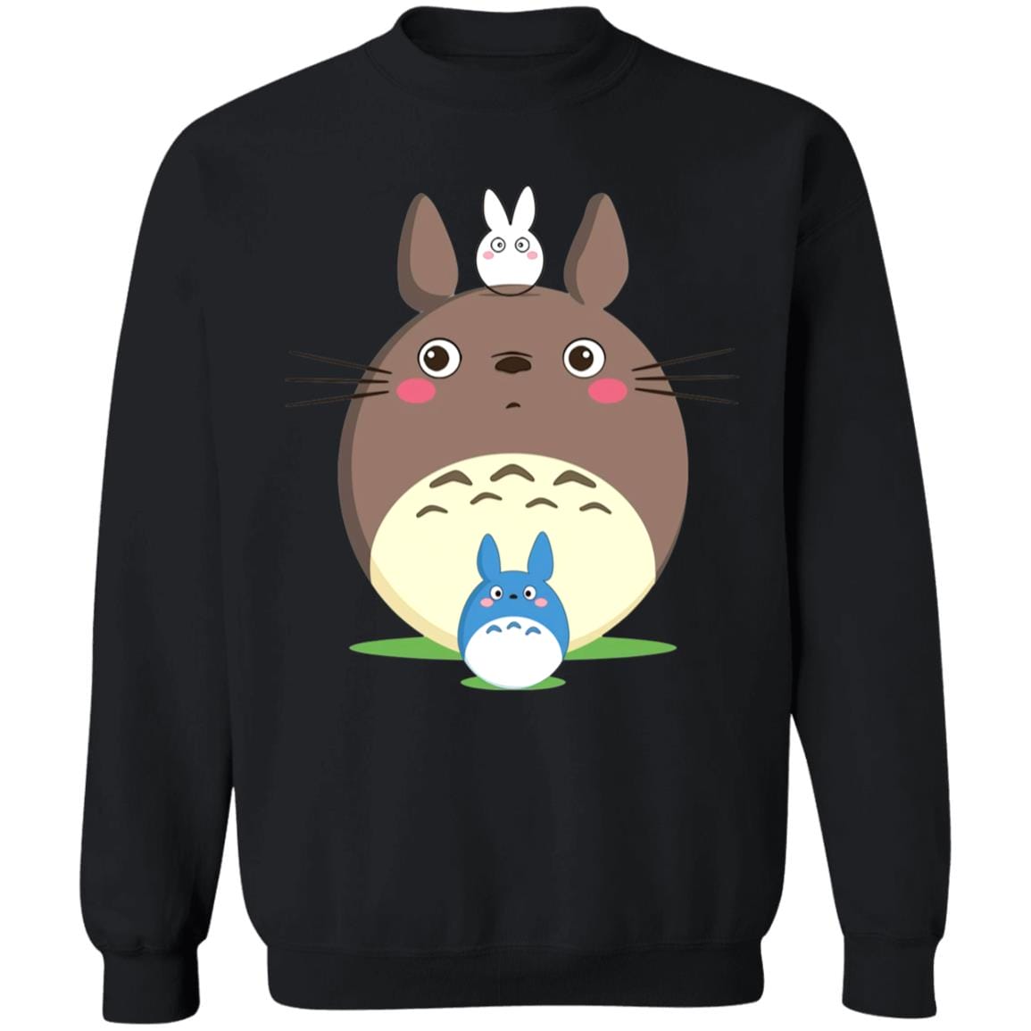 My Neighbor Totoro by the Moon Black & White Sweatshirt