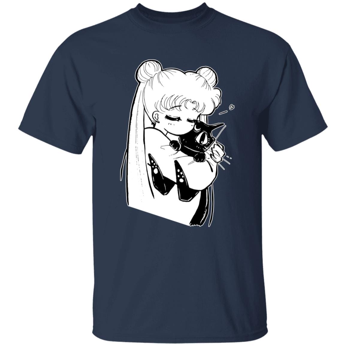 Sailor Moon – Usagi hugging Luna T Shirt