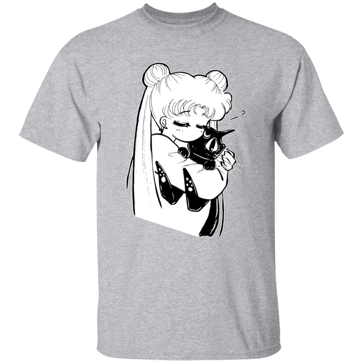 Sailor Moon – Usagi hugging Luna T Shirt