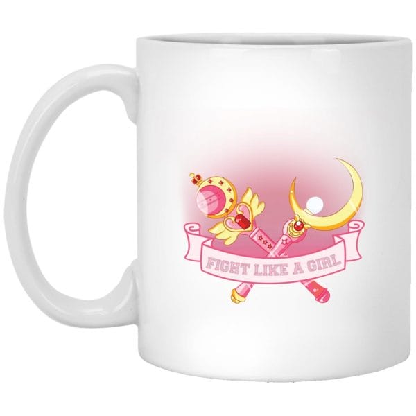 Sailor Moon – Fight like a girl Mug Ghibli Store ghibli.store