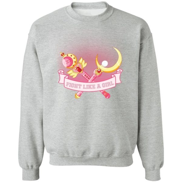 Sailor Moon – Fight like a girl Sweatshirt Ghibli Store ghibli.store