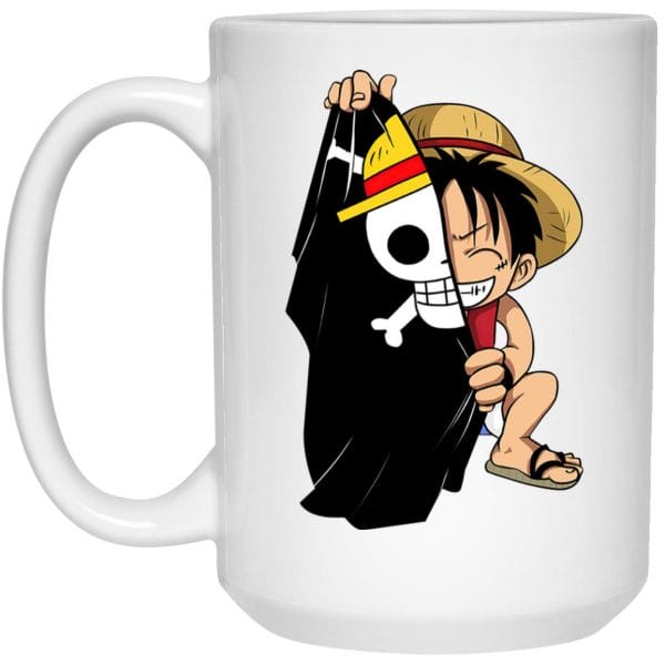 Monkey D. Luffy and One Piece Flag Mug Ghibli Store ghibli.store