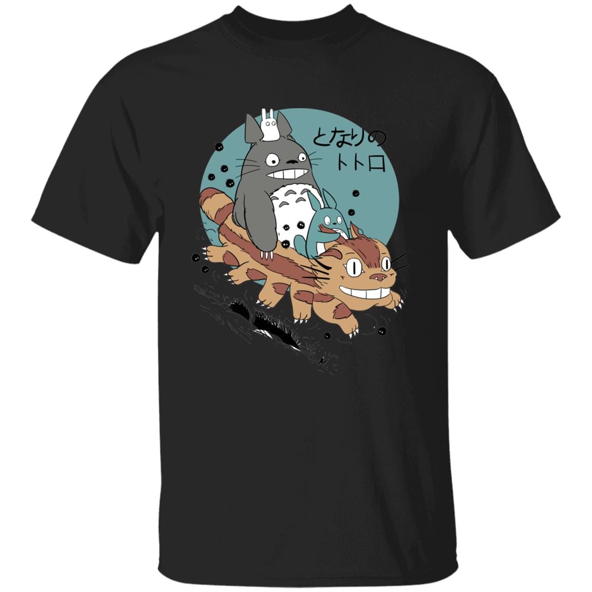Totoro Riding Catbus T Shirt
