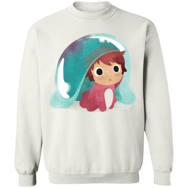 Ponyo Water Color Sweatshirt Ghibli Store ghibli.store