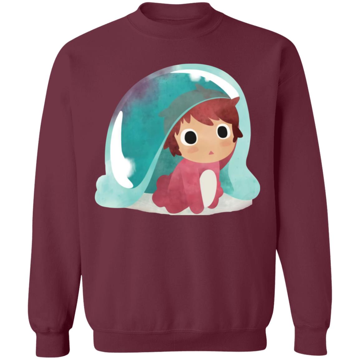 Ponyo Water Color Sweatshirt