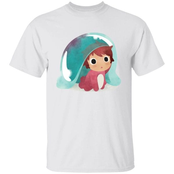 Ponyo Water Color T Shirt Ghibli Store ghibli.store