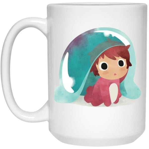 Ponyo Water Color Mug Ghibli Store ghibli.store