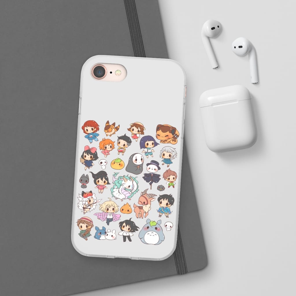 Ghibli Characters Cute Chibi Collection iPhone Cases