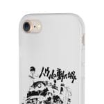 Howl’s Castle in Black and White iPhone Cases Ghibli Store ghibli.store