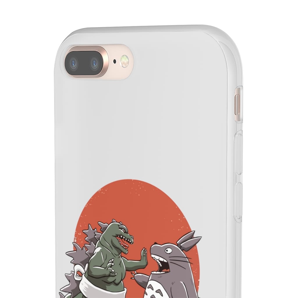 Totoro vs Godzilla Sumo iPhone Cases