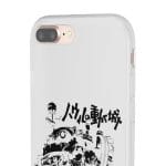 Howl’s Castle in Black and White iPhone Cases Ghibli Store ghibli.store