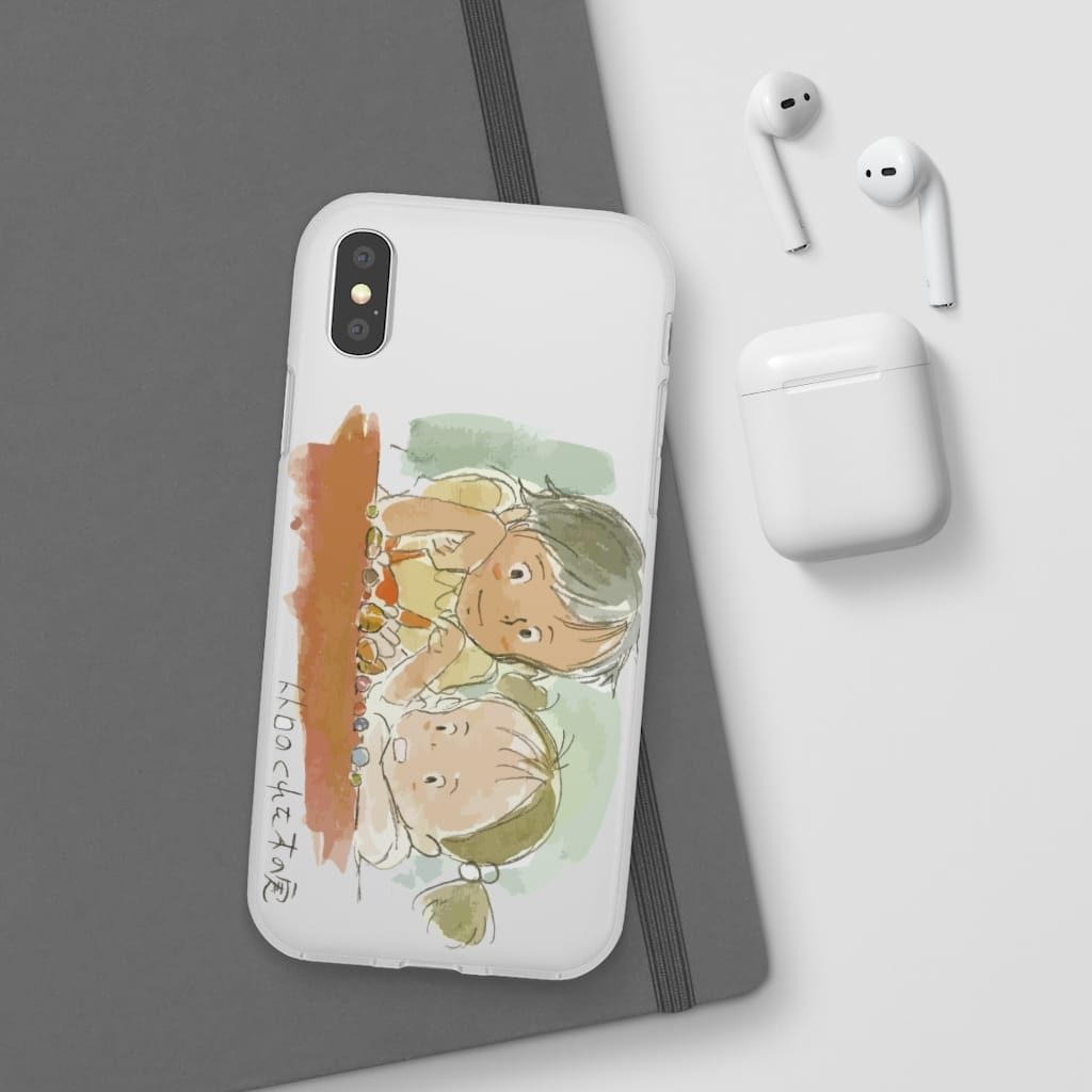 My Neighbor Totoro – Mei & Satsuki Water Color iPhone Cases
