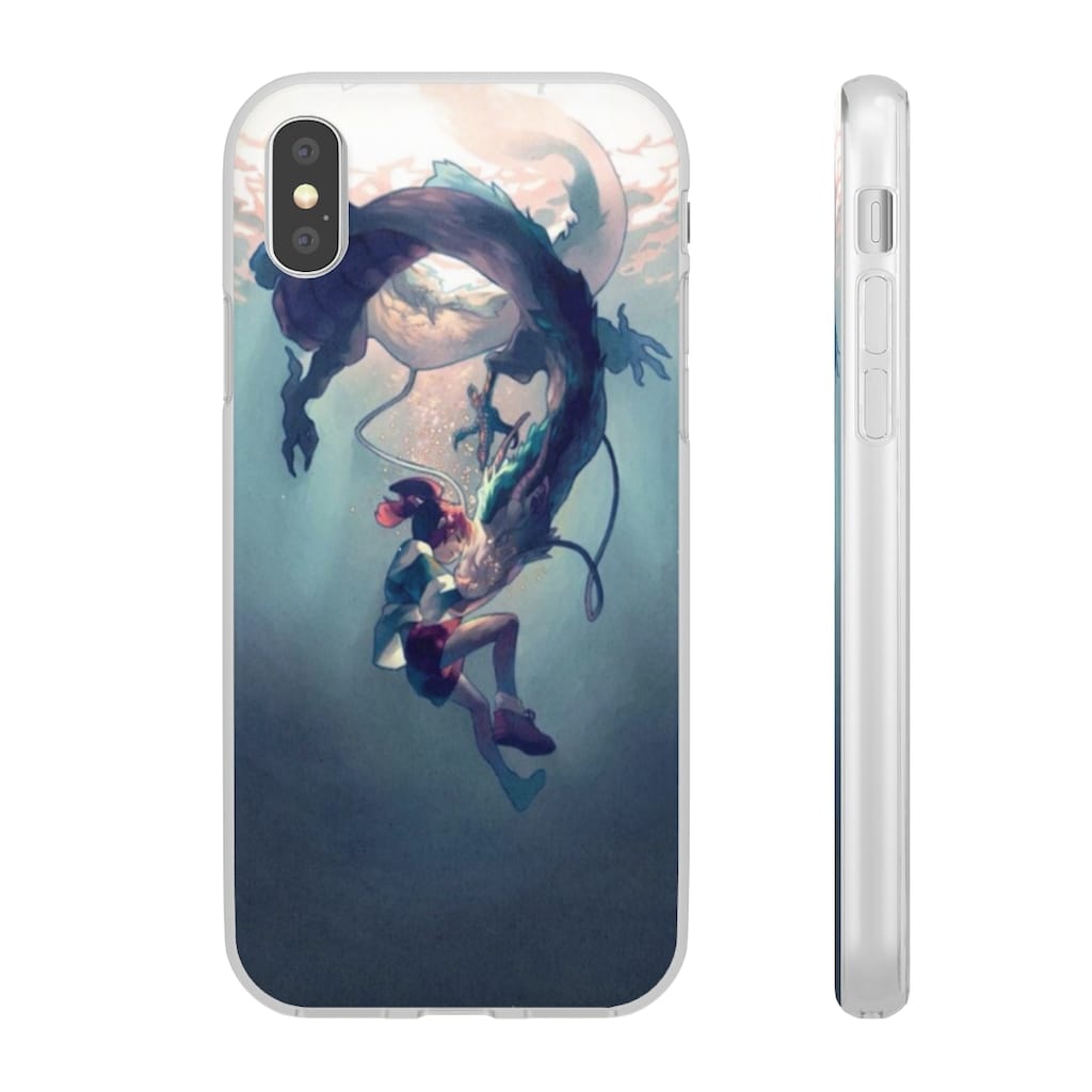 Spirited Away – Chihiro and Haku under the Water iPhone Cases