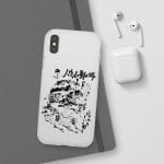 Howl’s Castle in Black and White iPhone Cases Ghibli Store ghibli.store