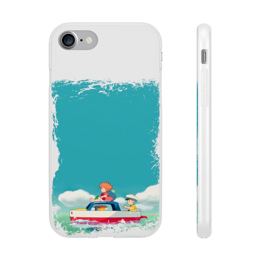 Ponyo and Sosuke on Boat iPhone Cases Ghibli Store ghibli.store