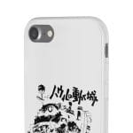 Howl’s Castle in Black and White iPhone Cases Ghibli Store ghibli.store