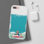 Ponyo and Sosuke on Boat iPhone Cases