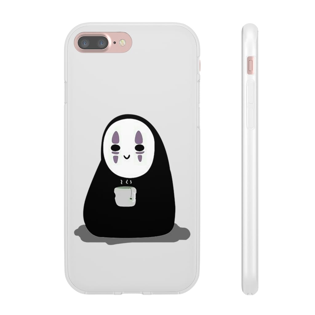 Cute No Face Kaonashi Drinking Hot Tea iPhone Cases Ghibli Store