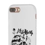 Howl’s Castle in Black and White iPhone Cases Ghibli Store ghibli.store