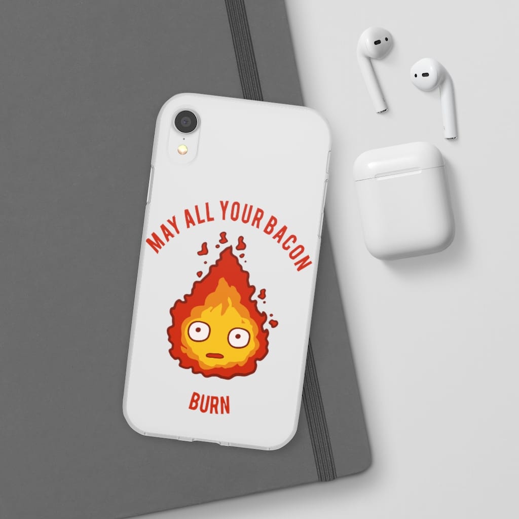 Calcifer: May All Your Bacon Burn iPhone Cases