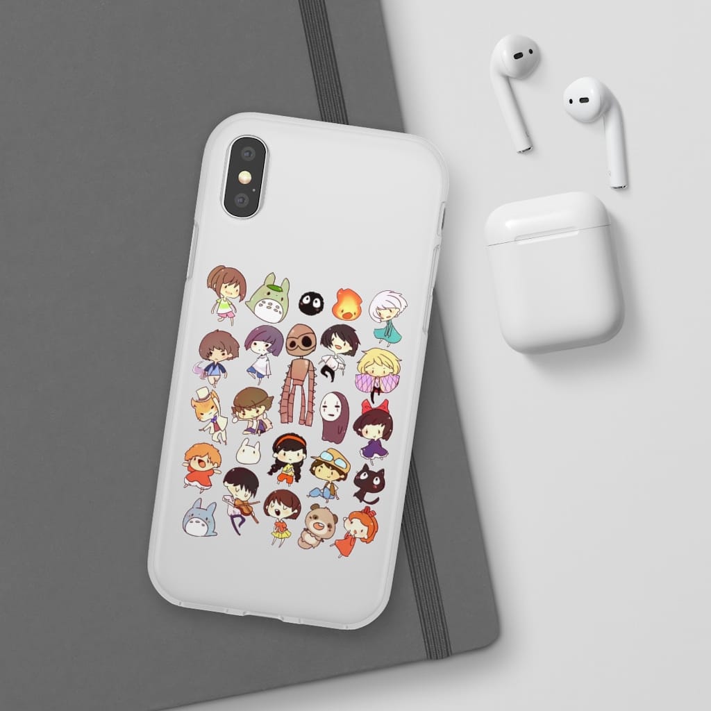 Ghibli Movie Characters Cute Chibi Collection iPhone Cases