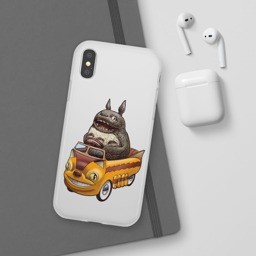 Totoro driving Catbus iPhone Cases