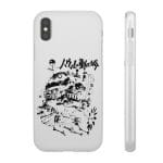 Howl’s Castle in Black and White iPhone Cases Ghibli Store ghibli.store