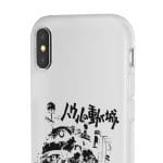 Howl’s Castle in Black and White iPhone Cases Ghibli Store ghibli.store