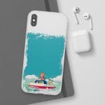 Ponyo and Sosuke on Boat iPhone Cases