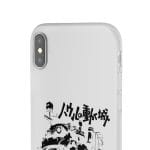 Howl’s Castle in Black and White iPhone Cases Ghibli Store ghibli.store