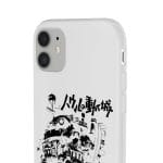 Howl’s Castle in Black and White iPhone Cases Ghibli Store ghibli.store
