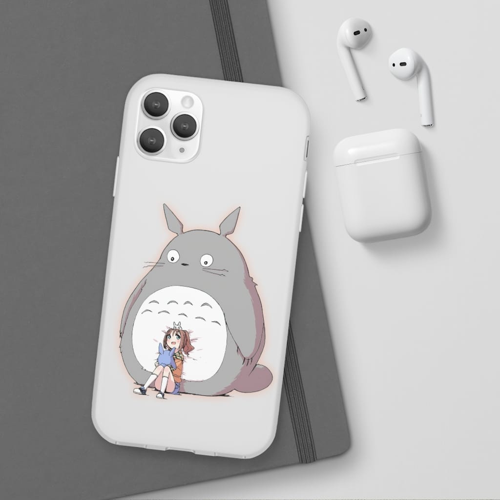Totoro and the little girl iPhone Cases