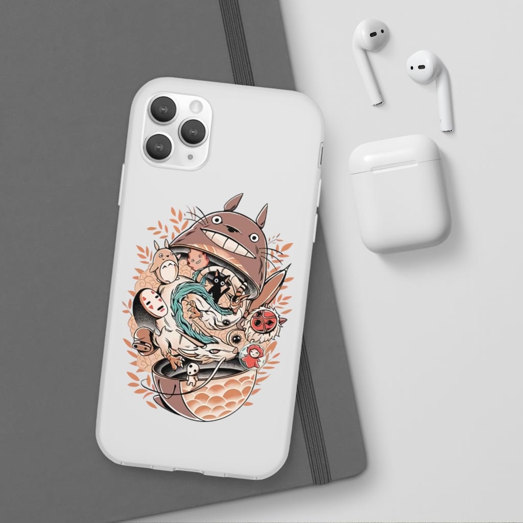 Totoro Daruma and Ghibli Friends iPhone Cases