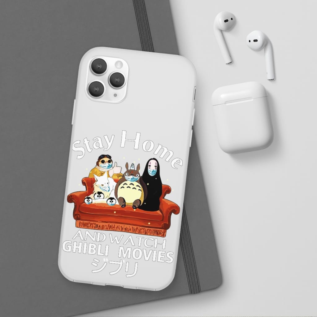 Stay Home and Watch Ghibli Movie iPhone Cases