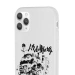 Howl’s Castle in Black and White iPhone Cases Ghibli Store ghibli.store