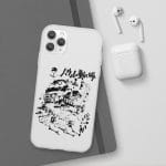 Howl’s Castle in Black and White iPhone Cases Ghibli Store ghibli.store