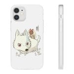 Princess Mononoke and The Wolf Cute Chibi Version iPhone Cases