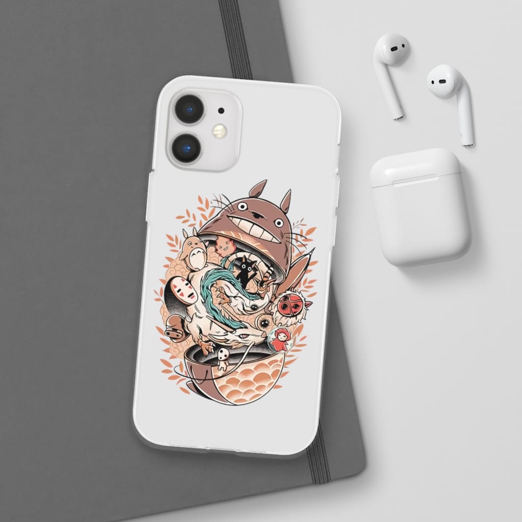 Totoro Daruma and Ghibli Friends iPhone Cases
