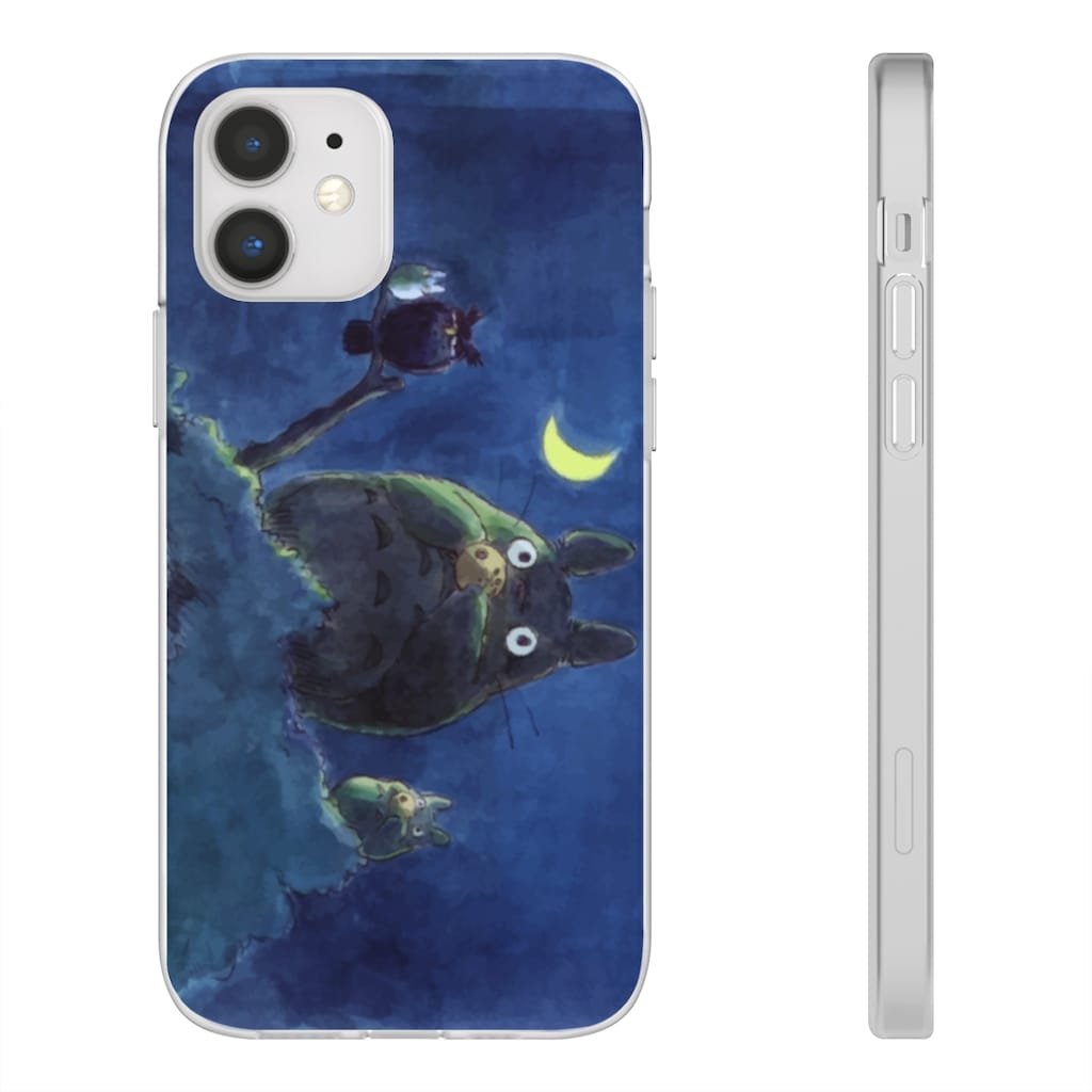 My Neighbor Totoro by the Moon Pastel Art iPhone Cases