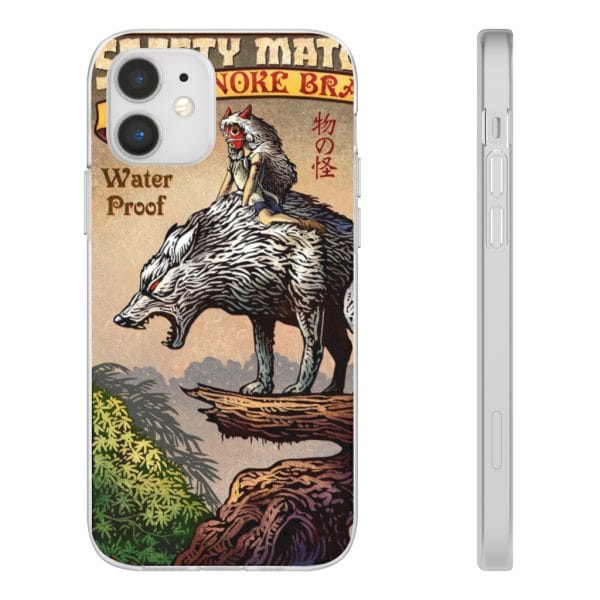 Princess Mononoke and The Wolf on Top iPhone Cases Ghibli Store ghibli.store