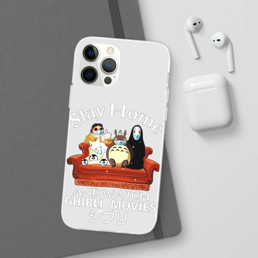 Stay Home and Watch Ghibli Movie iPhone Cases