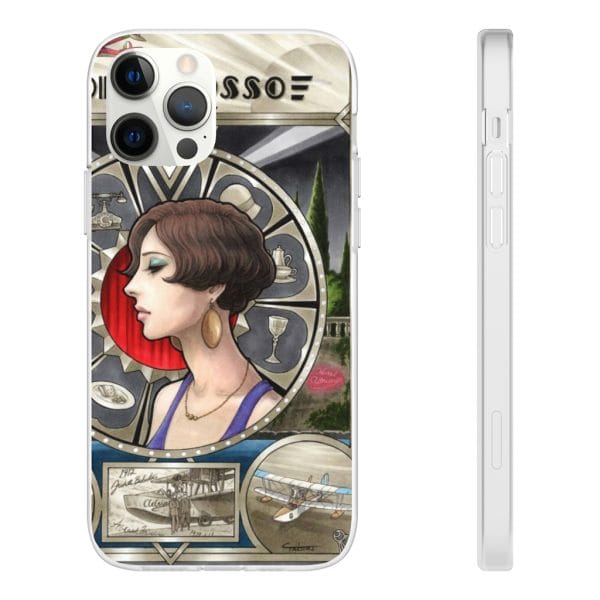 Porco Rosso Fiona Portrait Art iPhone Cases Ghibli Store ghibli.store