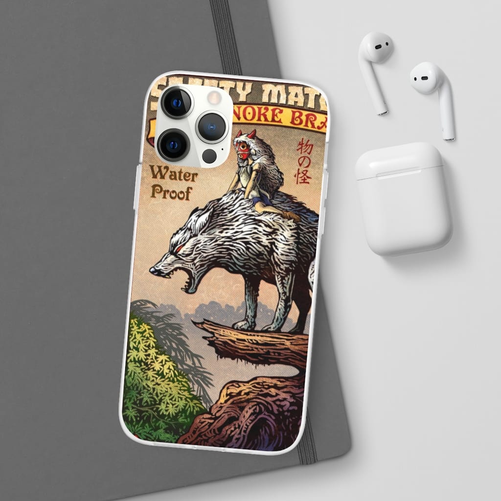 Princess Mononoke and The Wolf on Top iPhone Cases
