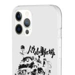 Howl’s Castle in Black and White iPhone Cases Ghibli Store ghibli.store