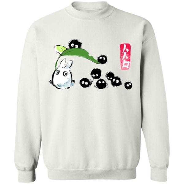 Mini Totoro and the Soot Balls Sweatshirt Ghibli Store ghibli.store