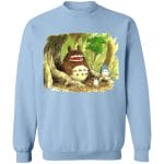Totoro in Jungle Water Color Sweatshirt Ghibli Store ghibli.store